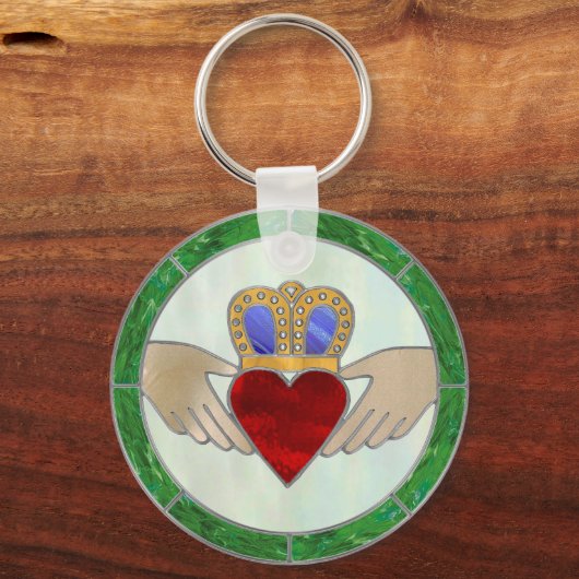 Irish Claddagh Sleutelhanger (Voorkant)