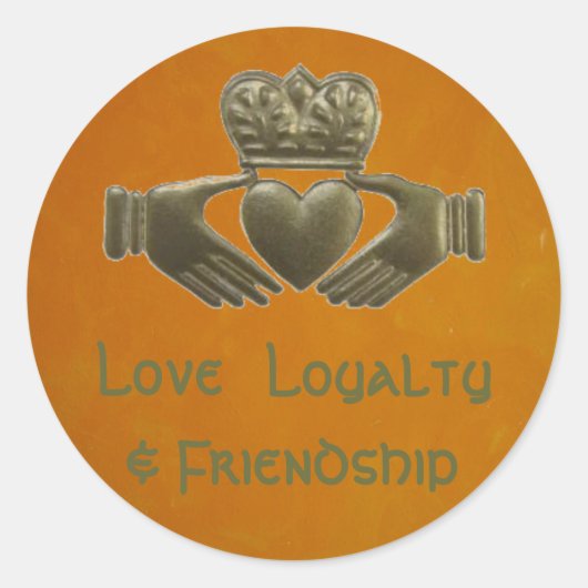 Irish Claddagh Sticker (Voorkant)
