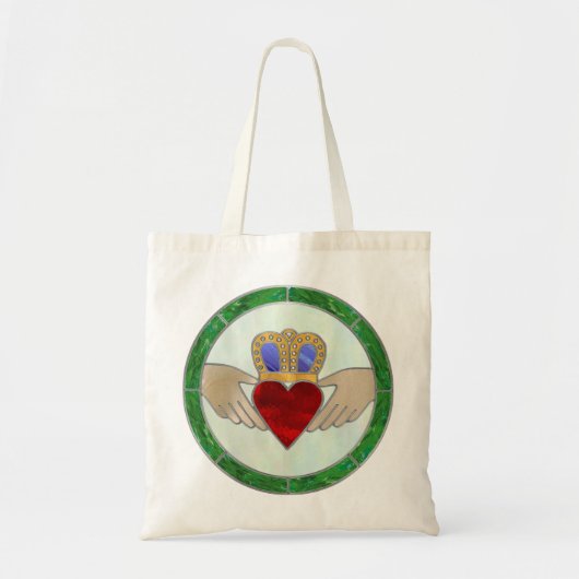 Irish Claddagh Tote Bag (Voorkant)