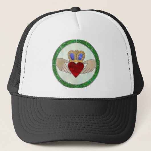 Irish Claddagh Trucker Pet (Voorkant)