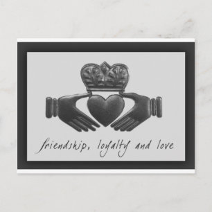 Irish Claddagh, vriendschap, loyaliteit en liefde Briefkaart