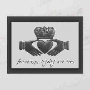 Irish Claddagh, vriendschap, loyaliteit en liefde Briefkaart