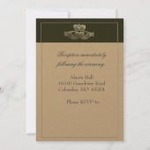 Irish Claddagh Wedding Invitation Kaart (Achterkant)