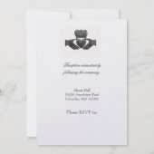 Irish Claddagh Wedding Invitation Kaart (Achterkant)