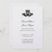 Irish Claddagh Wedding Invitation Kaart (Voorkant / Achterkant)