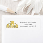 Irish Claddaugh Adresetiketten Etiket (Insitu)