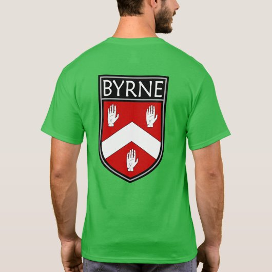 Irish Clan Crest - Byrne T-shirt (Achterkant)