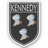 Irish Clan Crest - Kennedy Sticker (Voorkant)