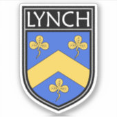 Irish Clan Crest - Lynch Sticker (Voorkant)