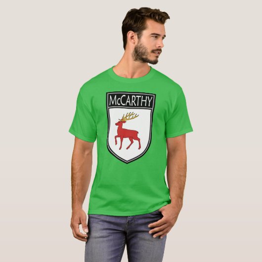 Irish Clan Crest - McCarthy T-shirt (Voorkant volledig)