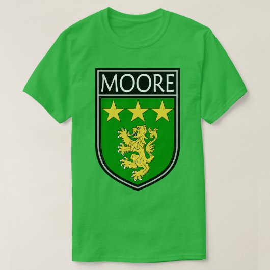 Irish Clan Crest Moore T-shirt (Design voorkant)