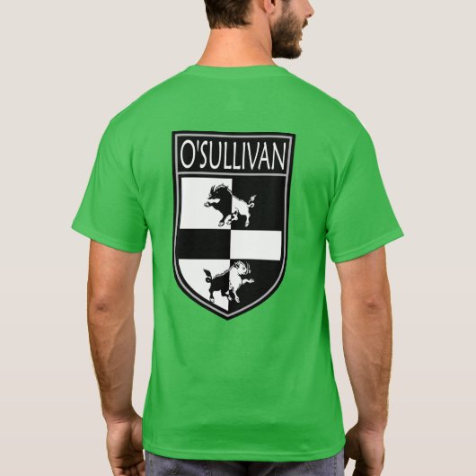 Irish Clan Crest - O'Sullivan T-shirt (Achterkant)