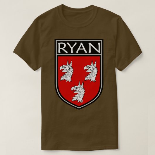 Irish Clan Crest Ryan T-shirt (Design voorkant)