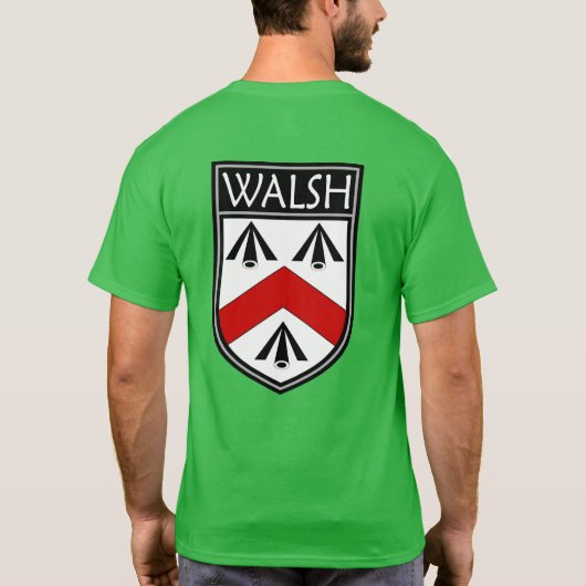 Irish Clan Crest - Walsh T-shirt (Achterkant)