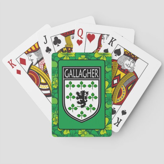 Irish Clan Gallagher Pokerkaarten (Achterkant)