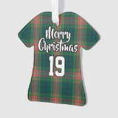 Irish Clan Gallagher Tartan KerstJersey Ornament (voorkant)