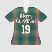 Irish Clan Gallagher Tartan KerstJersey Ornament (voorkant)
