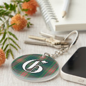 Irish Clan Gallagher Tartan Pset Sleutelhanger (Voorkant Rechts)
