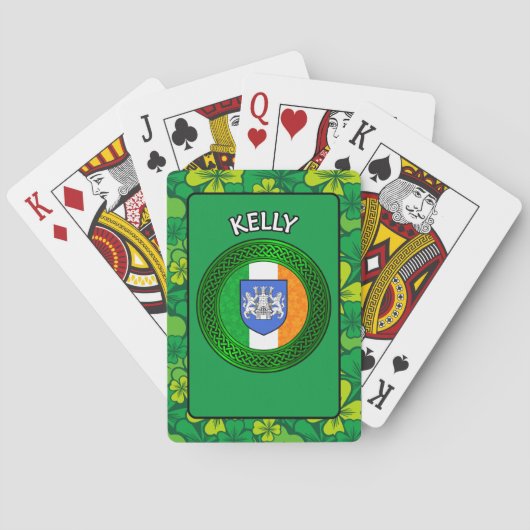 Irish Clan Kelly Pokerkaarten (Achterkant)