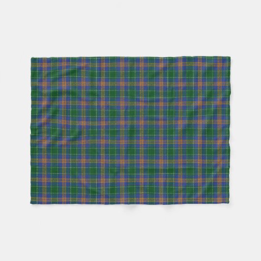 Irish Clan MacAuliffe McAuliffe Classic Tartan Fleece Deken (Voorkant (Horizontaal))