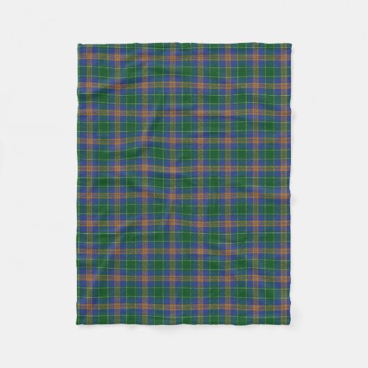 Irish Clan MacAuliffe McAuliffe Classic Tartan Fleece Deken (Voorkant)