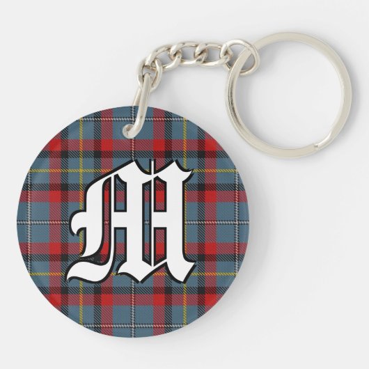 Irish Clan MacNamara McNamara Tartan Pset Sleutelhanger (Achterkant)