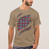 Irish Clan McNamara Tartan Pset Effects T-shirt (Voorkant)