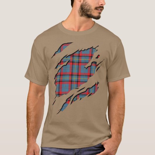 Irish Clan McNamara Tartan Pset Effects T-shirt (Voorkant)