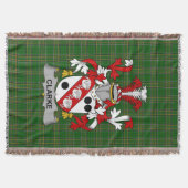 Irish Clarke Coat of Arms Family Crest Ireland Deken (Voorkant)
