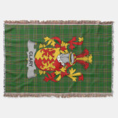 Irish Clary of O_Clary Wapen van de familie Crest Deken (Voorkant)