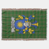 Irish Clear Coat of Arms Family Crest Ireland Deken (Voorkant)