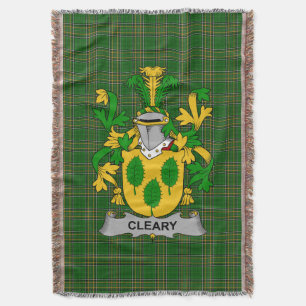 Irish Cleary of O_Clery Wapen van de familie Crest Deken