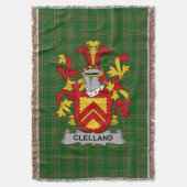 Irish Clelland of McClelland wapenschild familie Deken (Voorkant Verticaal)
