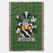 Irish Clements wapenschild Family Crest Ireland Deken (Voorkant Verticaal)