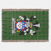Irish Clinton Coat of Arms Family Crest Ierland Deken (Voorkant)