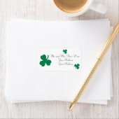 Irish Clover Custom Adresetiketten Etiket (Insitu)