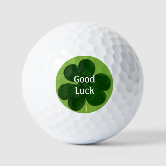 Irish Clover Good Luck Golfballen (Voorkant)