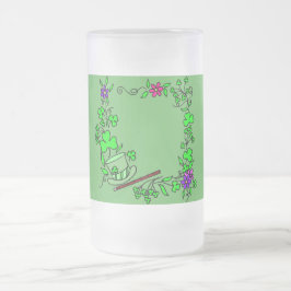 Irish Clover Green St. Patrick's Day Mok Glass