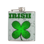 Irish Clover Hip Flask Heupfles (Voorkant)