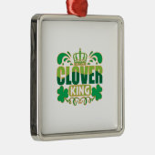 Irish Clover King Metalen Ornament (Rechts)