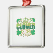 Irish Clover King Metalen Ornament (Links)
