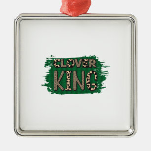Irish Clover King Metalen Ornament