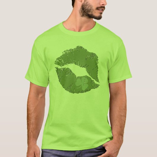 Irish Clover Lips T-shirt (Voorkant)