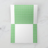 Irish Clover Shamrock Kaart (Binnen)