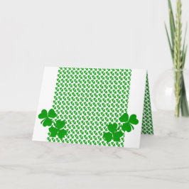 Irish Clover Shamrock Kaart