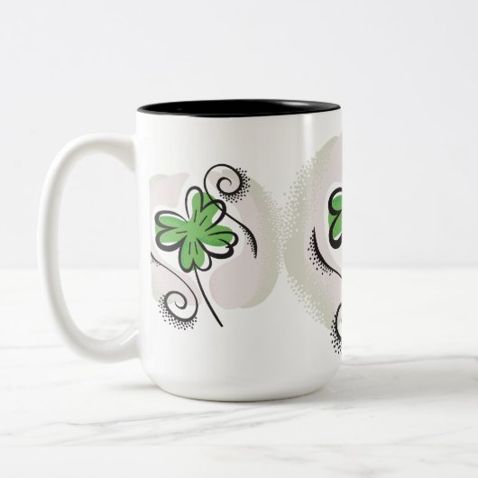Irish Clover Tweekleurige Koffiemok (Links)