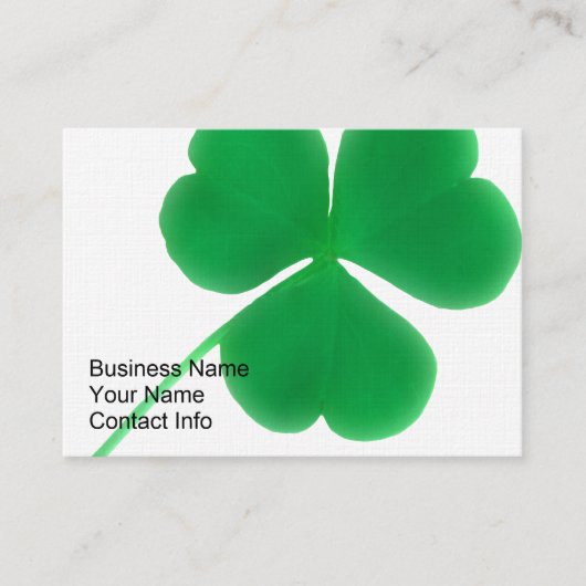Irish Clover Visitekaartjes (Voorkant)