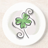 Irish Clover Zandsteen Onderzetter (Voorkant)
