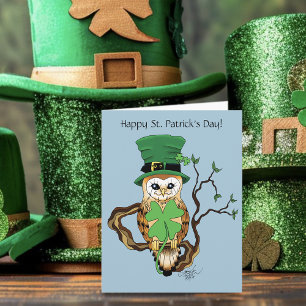 Irish Clovers Uil Groen Kaart
