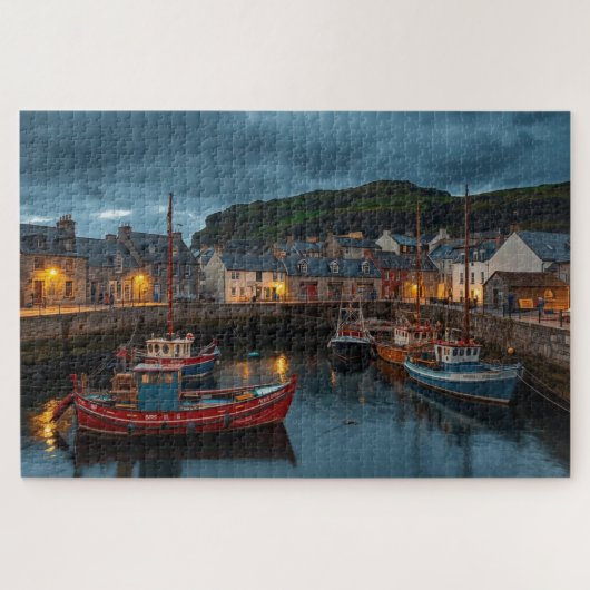 Irish Coastal Harbor Town Jigsaw Puzzle Legpuzzel (Horizontaal)
